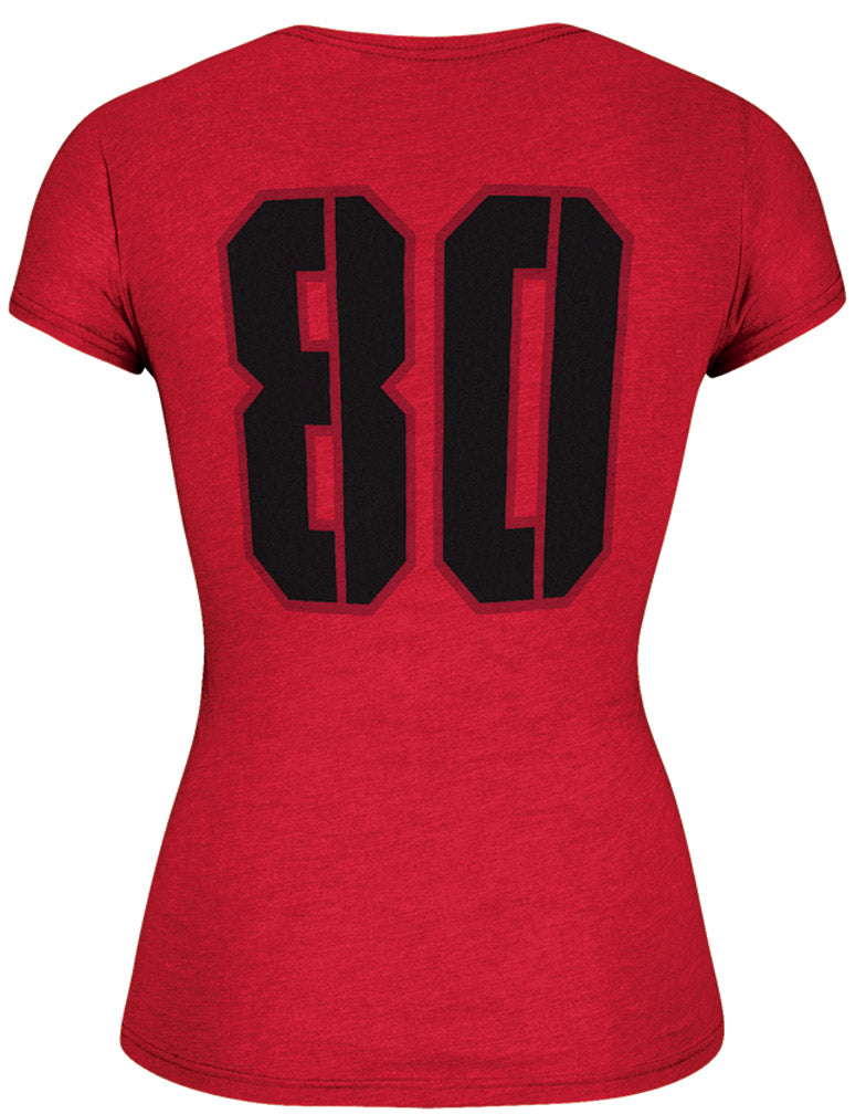Red High Shine Tech Tee #80