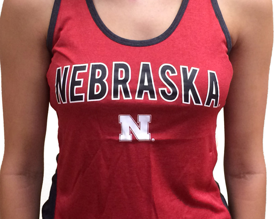 Womens Bristol Charcoal and Red Tank