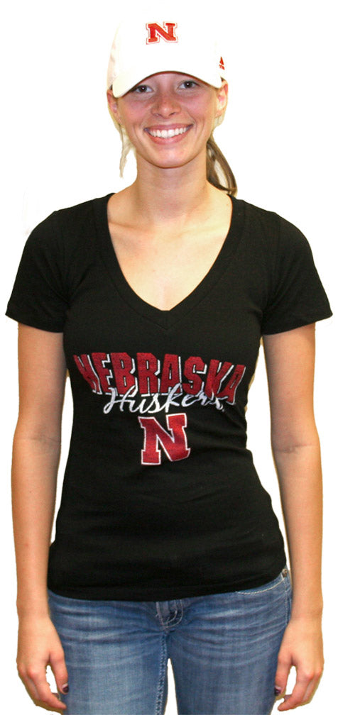 Black Vneck Nebraska Huskers New Agenda