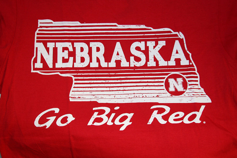 Nebraska State Red Tee