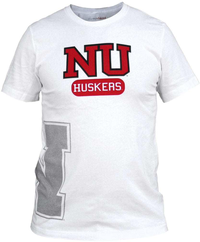 White NU Shadow Logo T-Shirt
