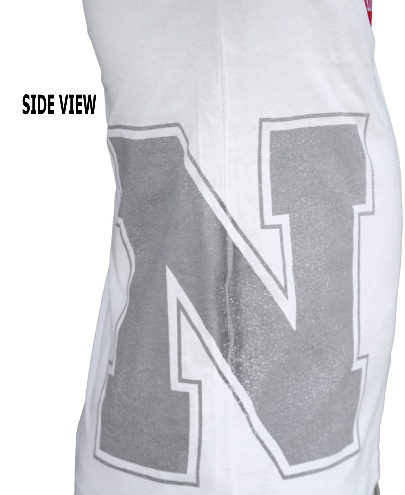 White NU Shadow Logo T-Shirt