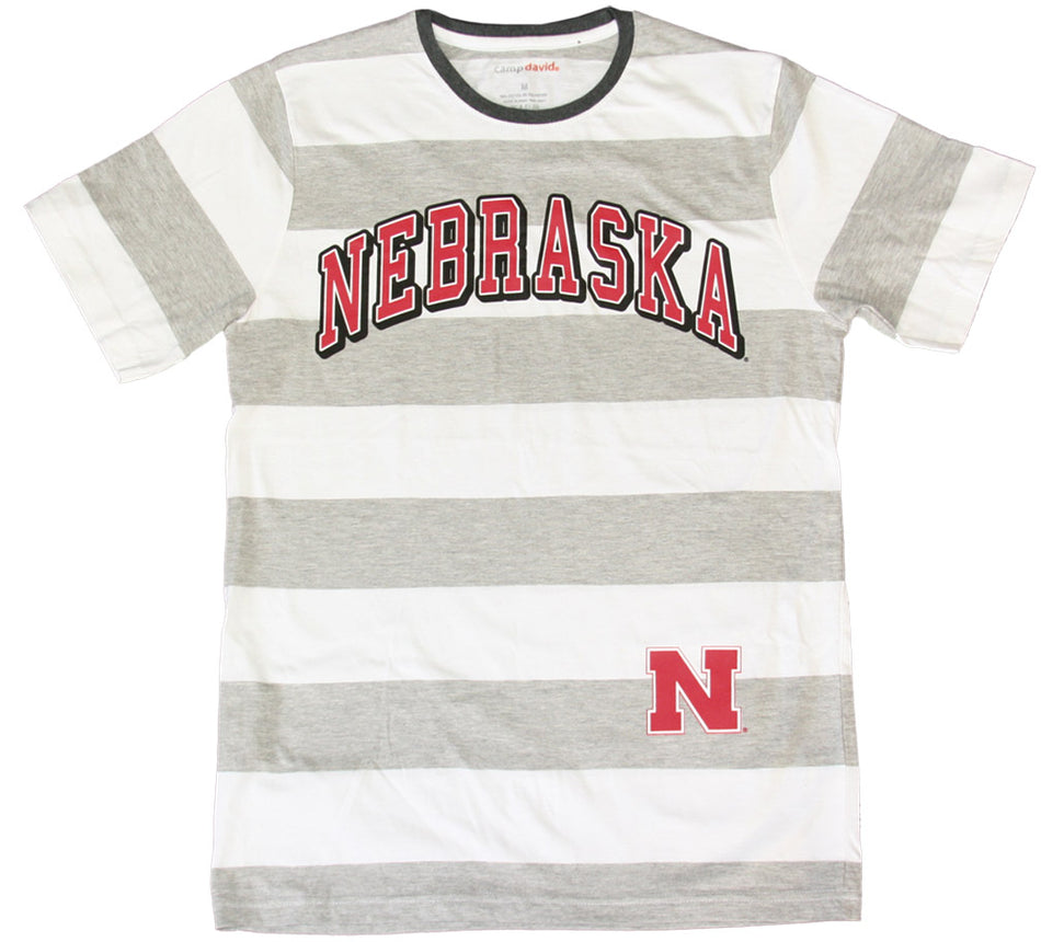 Slim Fit Grey Huskers Striped T-Shirt