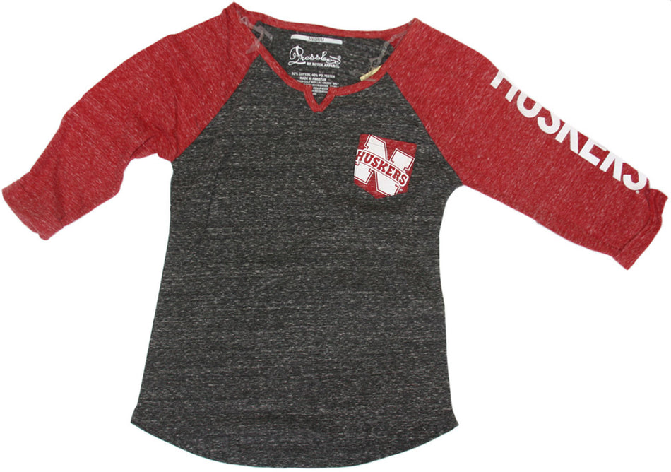 RD/GRY LS Husker Pocket Pressbox