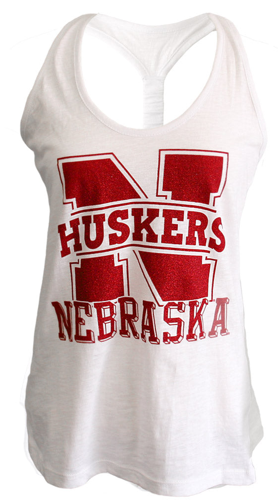Sparkle N Huskers Cinched Back Tank