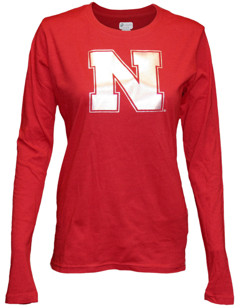 Red Long Sleeve Glitter Iron N