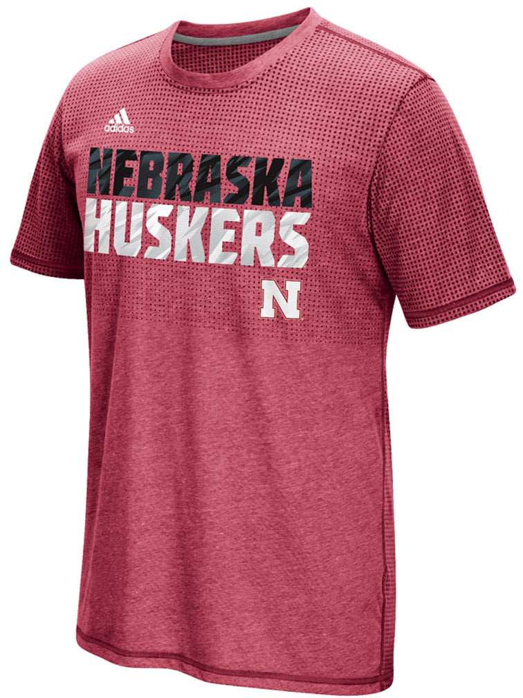 Adidas Aero Knit Huskers Energy Shock Sideline Tee - Red