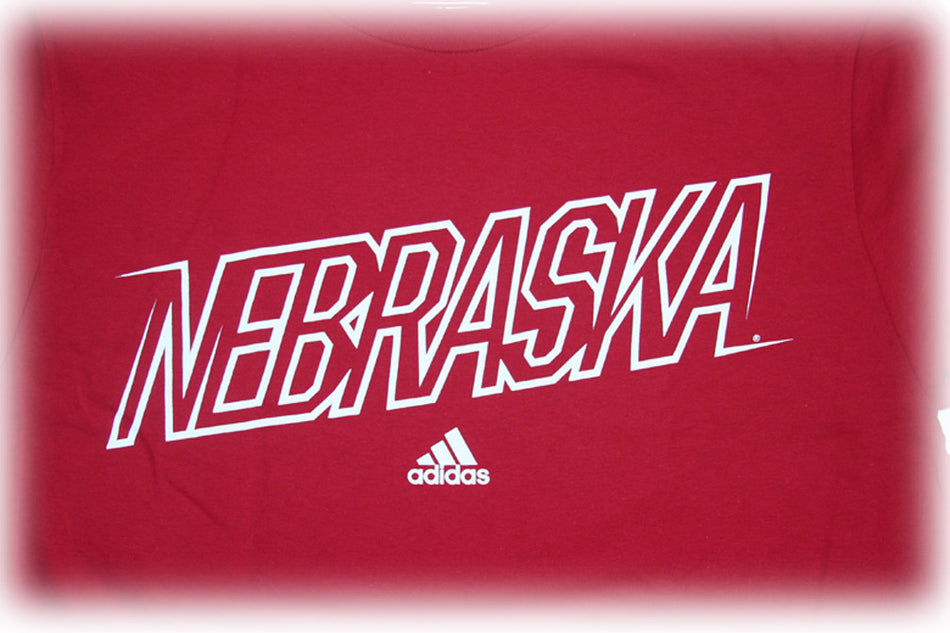 Adidas Nebraska N Sound Waves Tee - Red