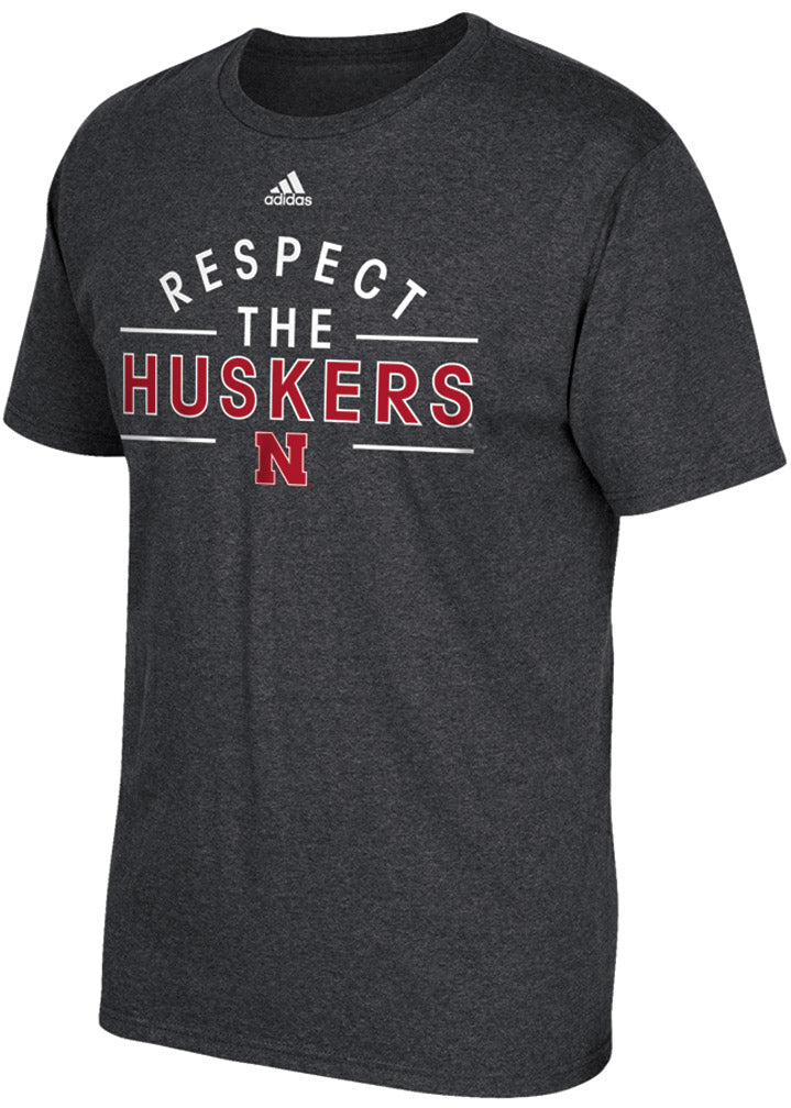 Adidas Respect The Huskers Tee - Gray