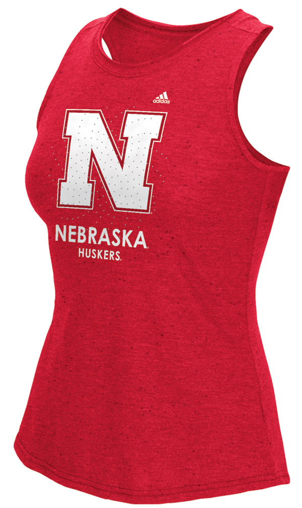 Adidas Iron N Nebraska Huskers Bling Tank