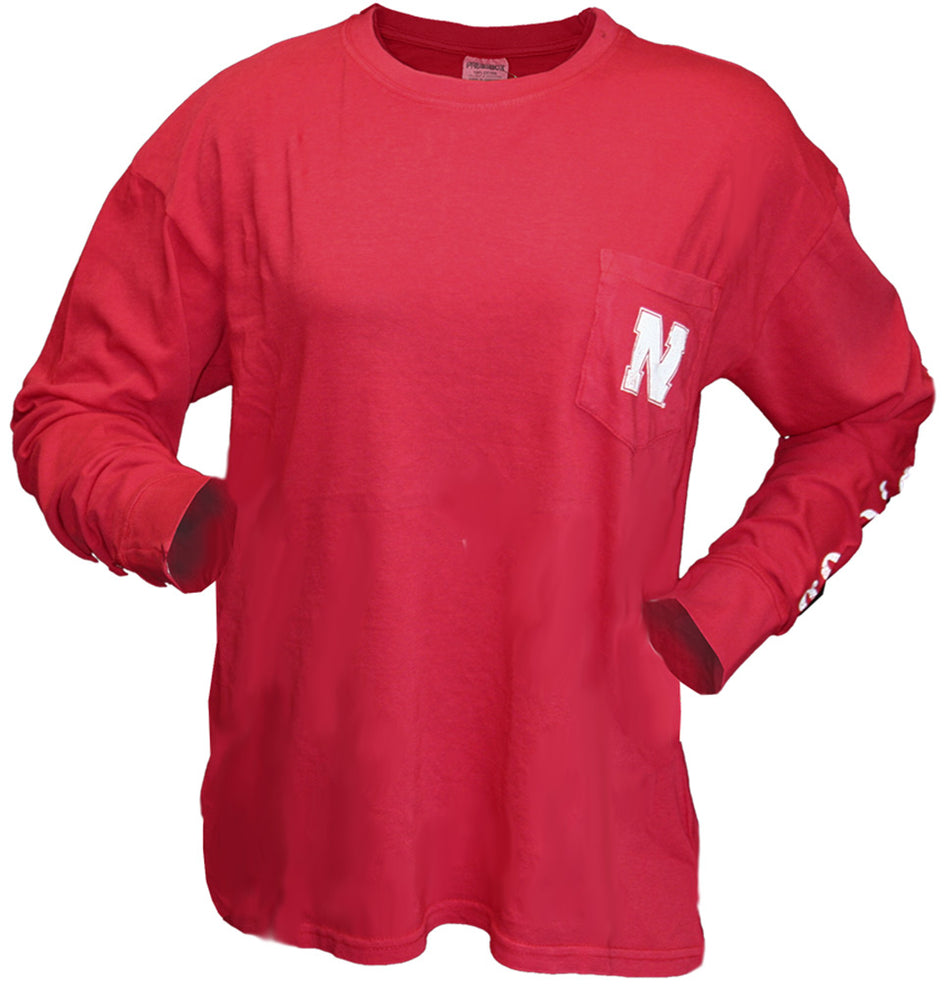 University of Nebraska Go Big Red LS Silhouette Tee