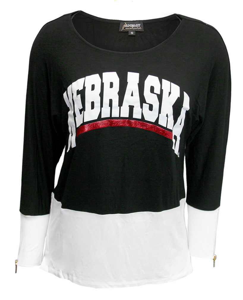 Univ. of Nebraska Glitter Bar Tunic