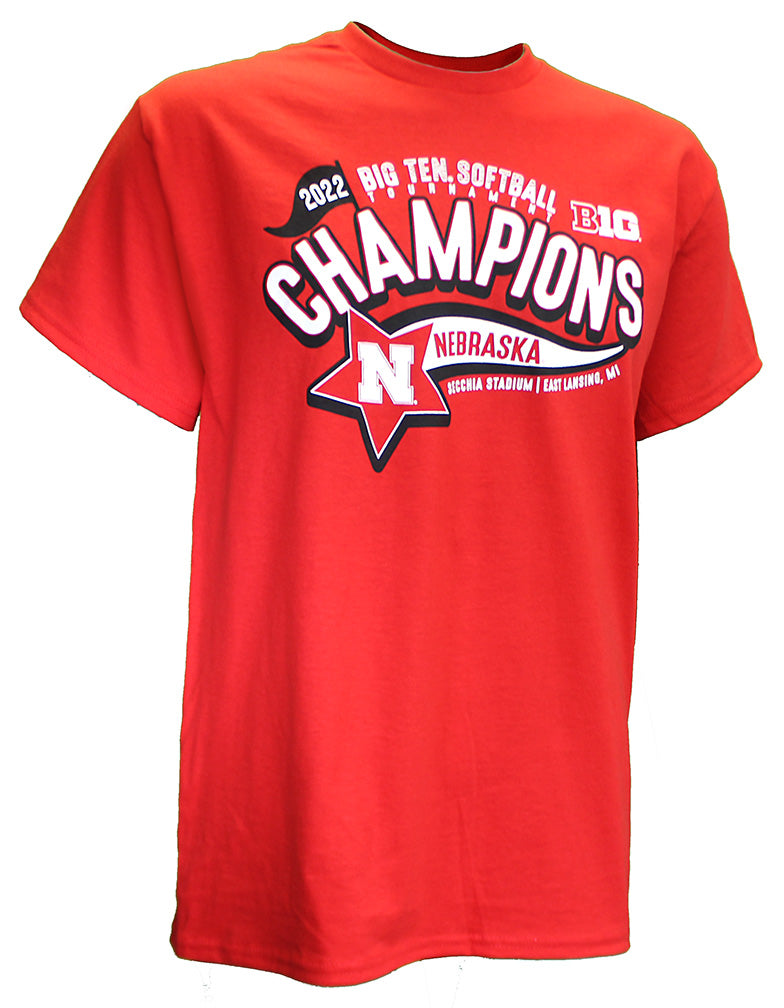 Nebraska 2022 Big 10 Champions Softball Tee