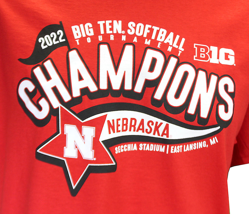 Nebraska 2022 Big 10 Champions Softball Tee