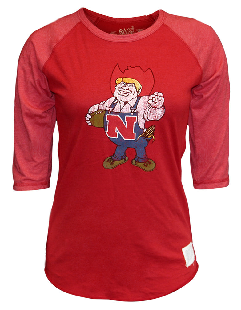 Retro Nebraska Herbie Raglan