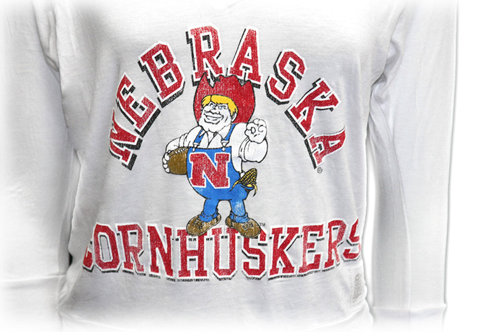Nebraska Herbie 3/4 Sleeve Vneck Tee