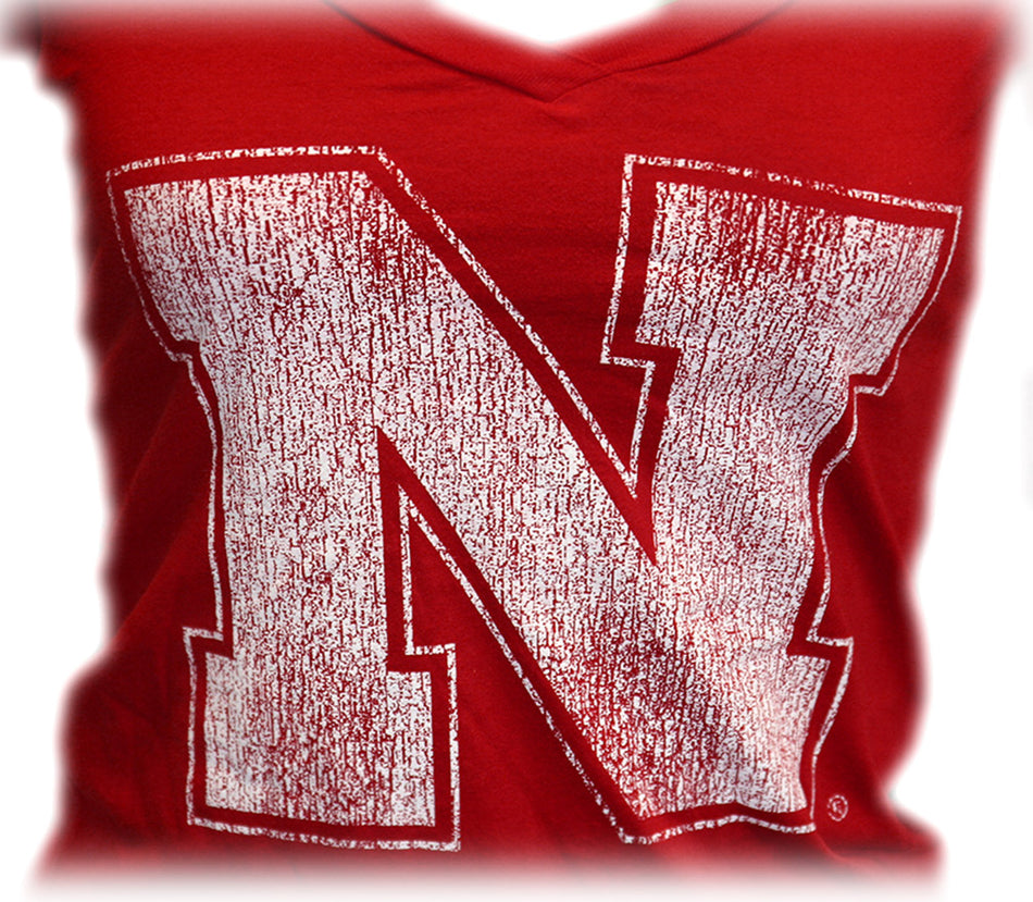 Nebraska Iron N Vneck Tee
