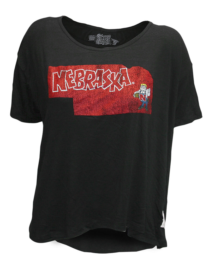Nebrska State N Herbie Scoop Dolman
