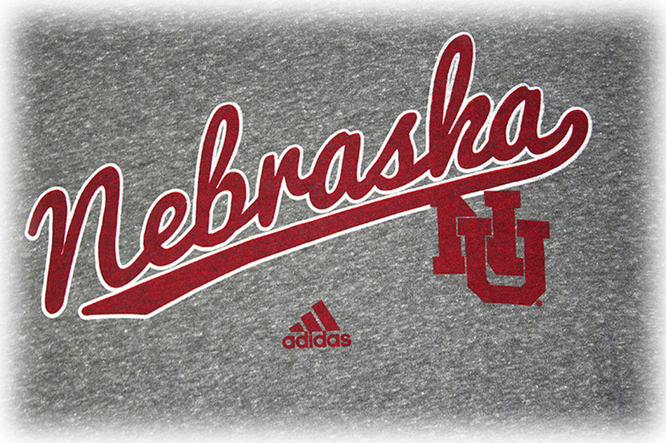 Adidas Nebraska Script NU Tee