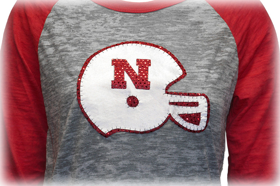 Husker Helmet Pixi Raglan