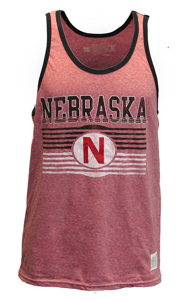 Nebraska Mens Retro Tank