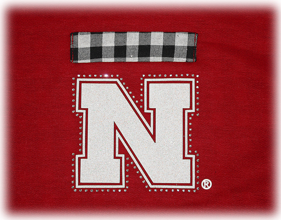 Husker Gameday Oversized Gingham