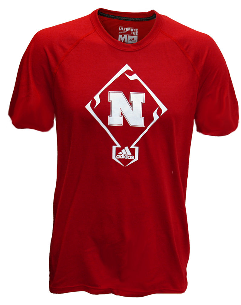 Adidas Nebraska N Baseball Diamond Tee