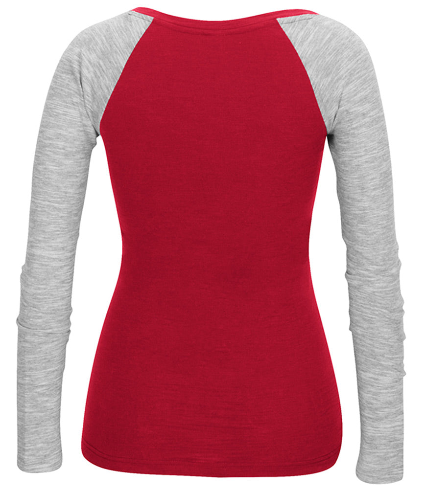 Adidas Womens Nebraska N Bling LS Tee