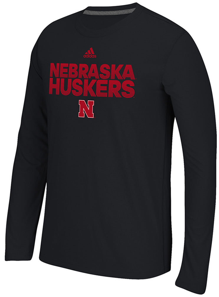 Adidas Nebraska Huskers LS Ultimate Sideline Tee