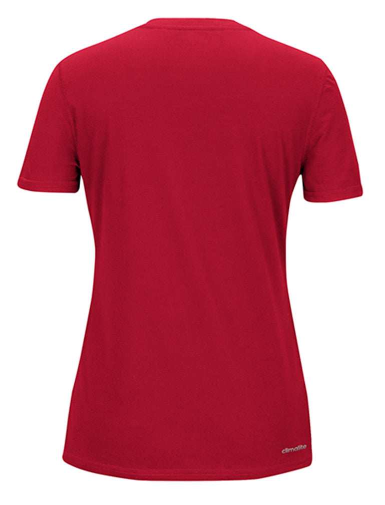 Adidas Women Nebraska Football Grind Ultimate Tee