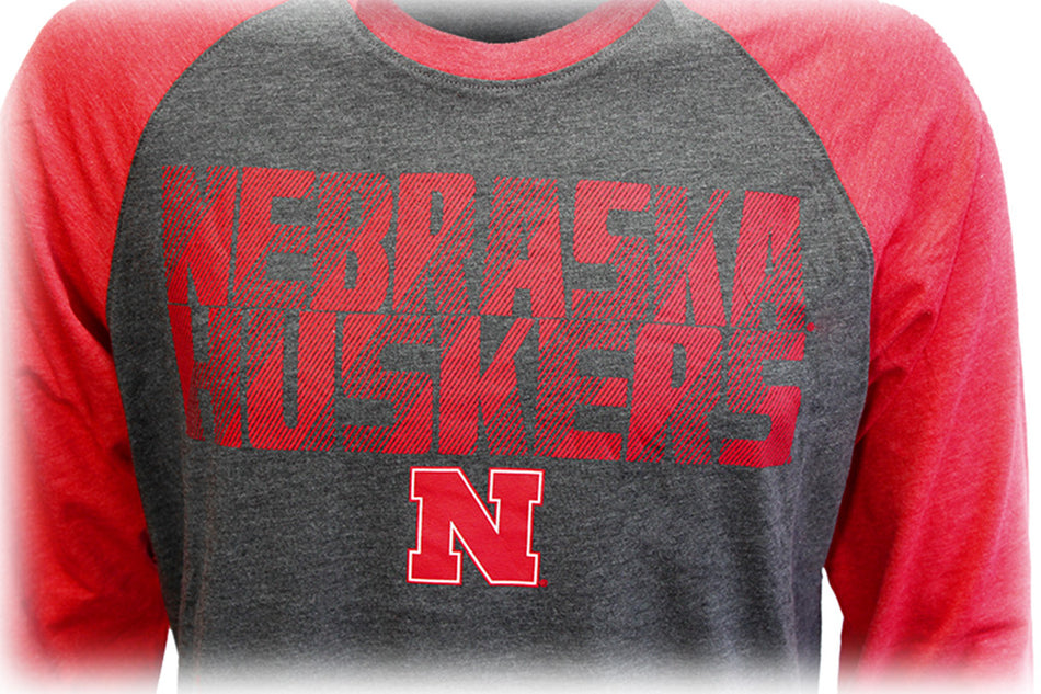 Nebraska Huskers Colosseum Raglan