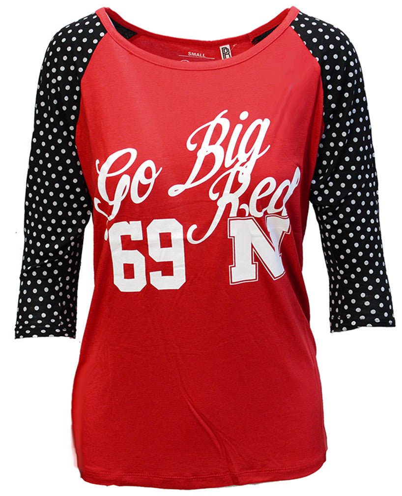 Go Big Red Polka Dot Tee
