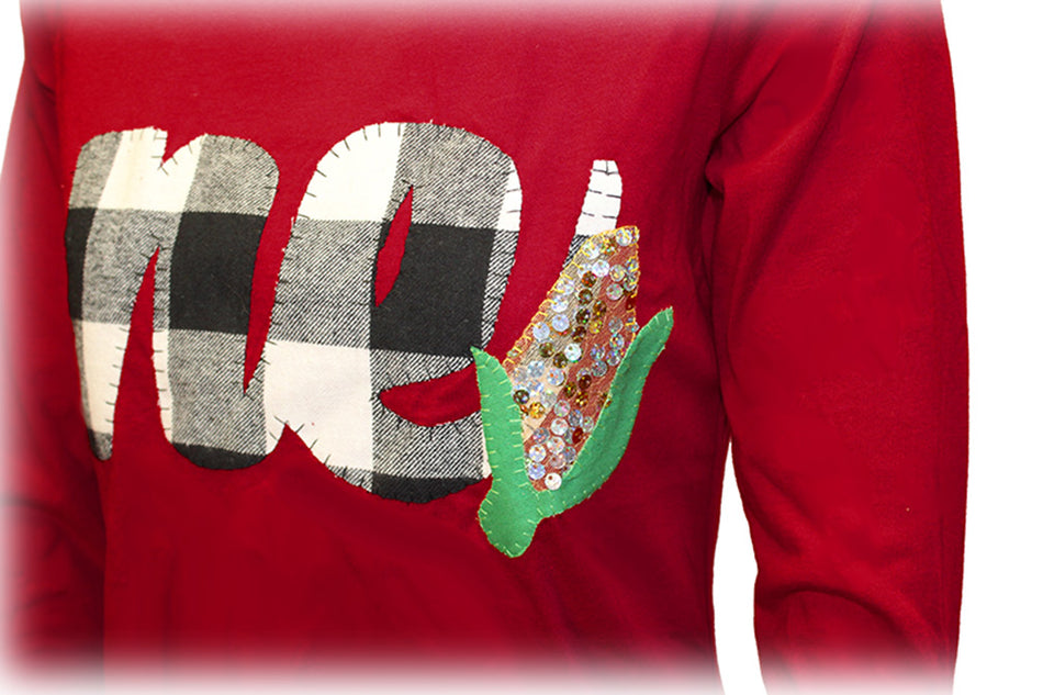Plaid ne Sparkle Corn Cob Tee