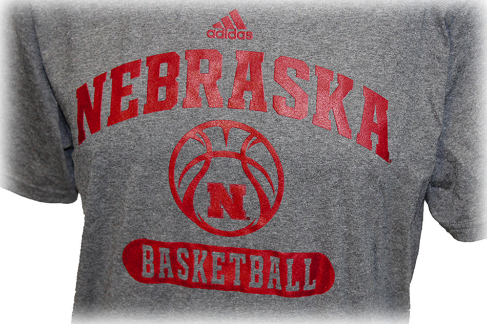Adidas Nebraska Basketball Arch Tee