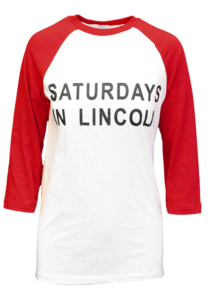 Ash Saturdays in Lincoln Raglan Tee