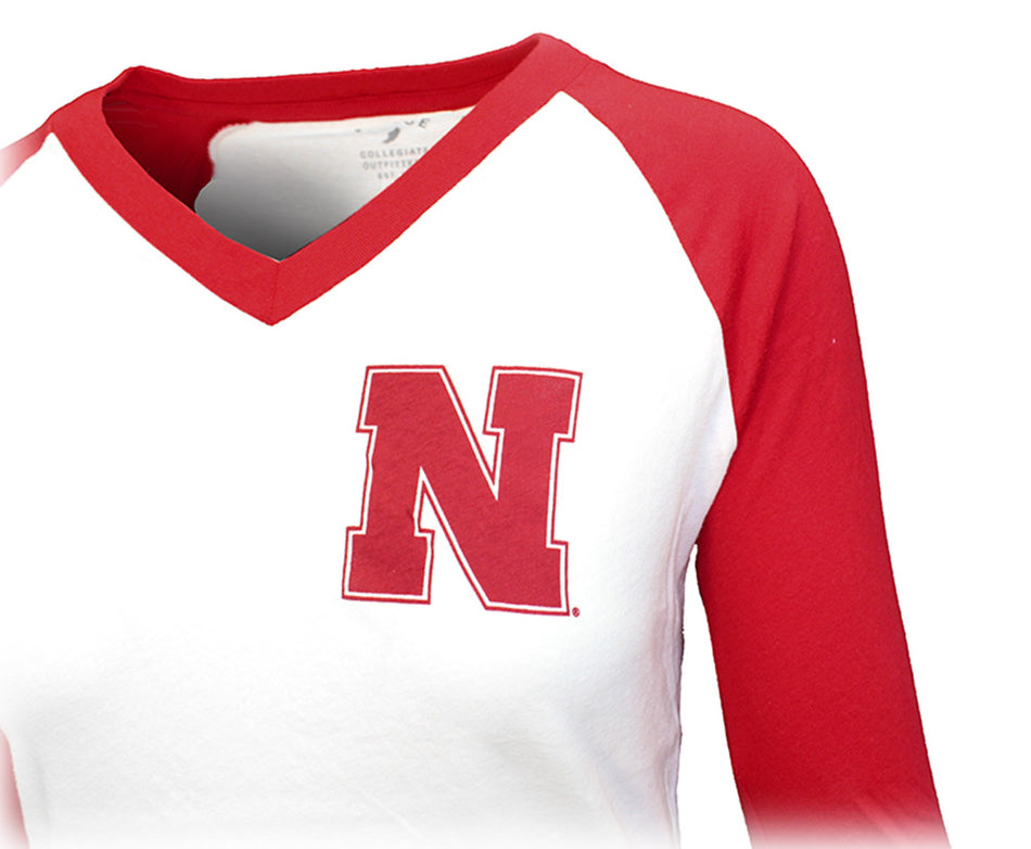 Husker Gals' V-Neck Camp Tee