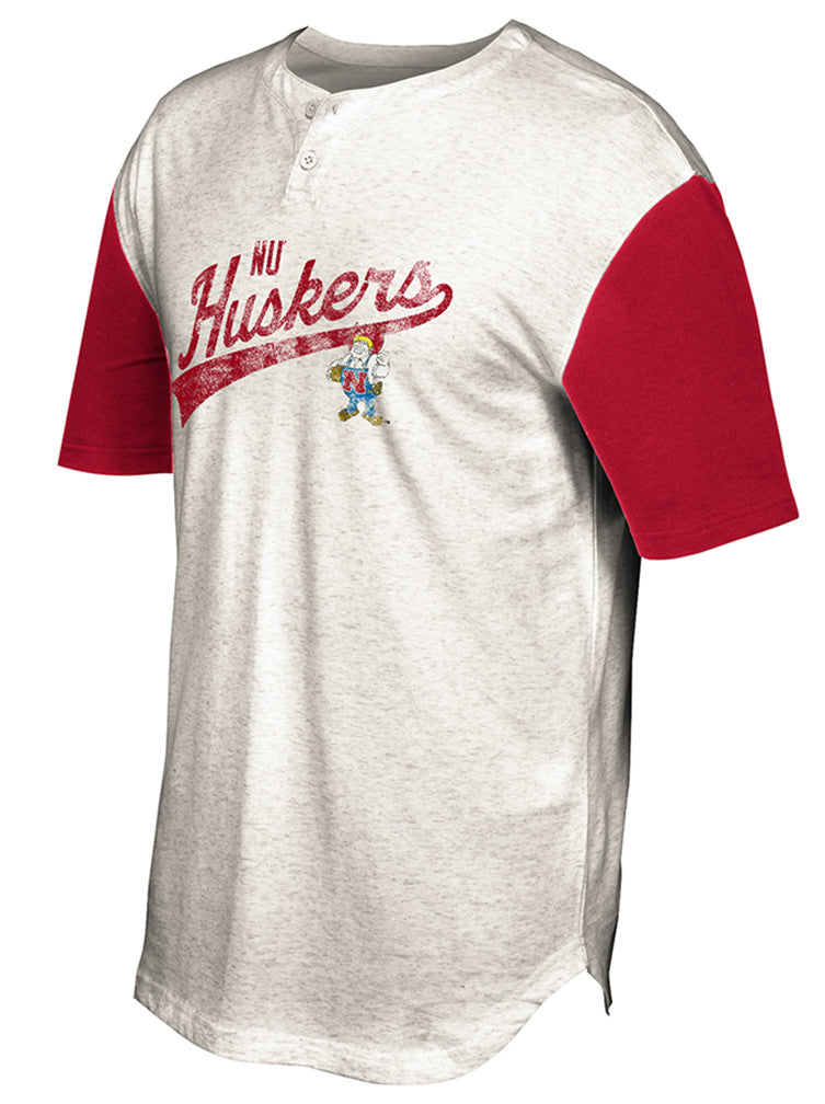Adidas Raglan Husker Script Herbie Cream Tee