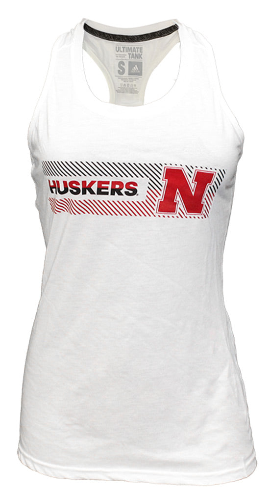 Adidas Ultimate Colorblocked Huskers Babe Tank