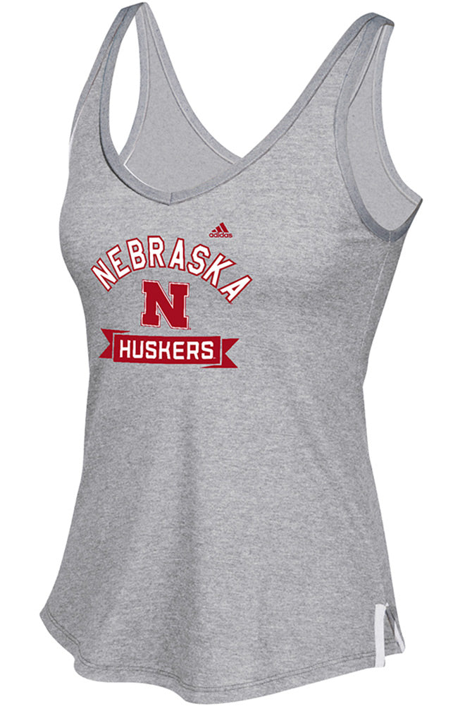 Adidas Nebraska Huskers Banner Tank
