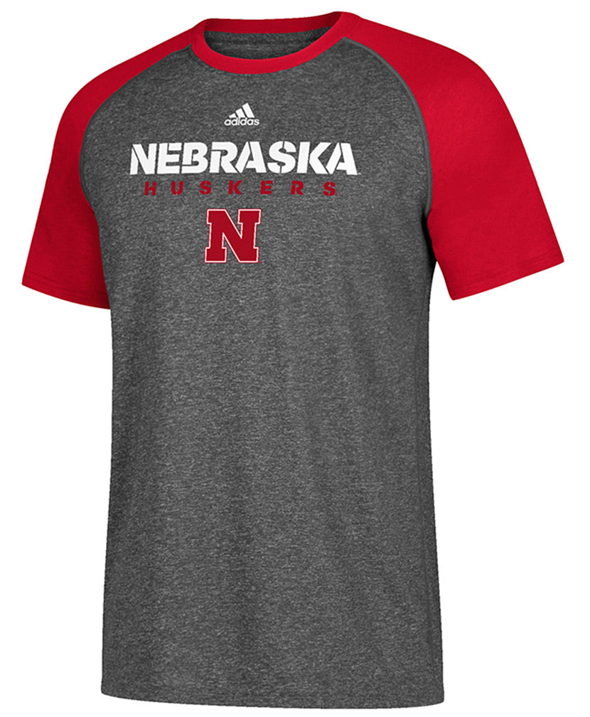 Adidas Nebraska Huskers Raglan Ultimate Tee
