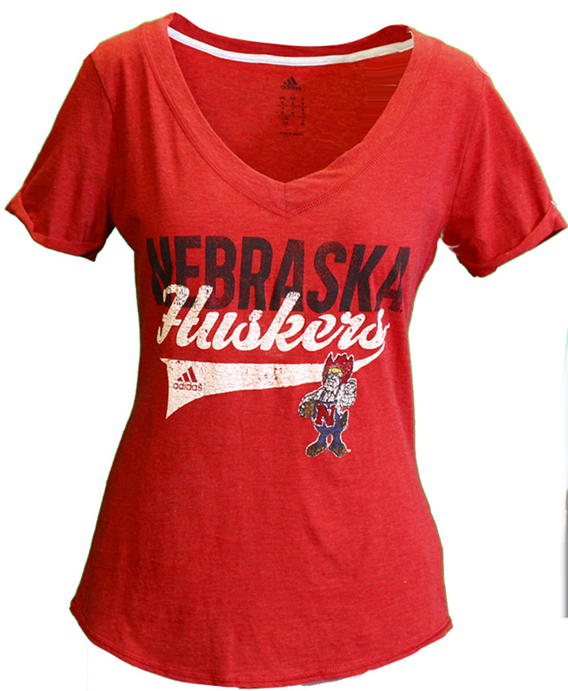 Adidas Nebraska Huskers Herbie Sweep Tee