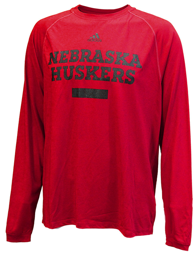 Adidas Nebraska Huskers Chiseled Climalite
