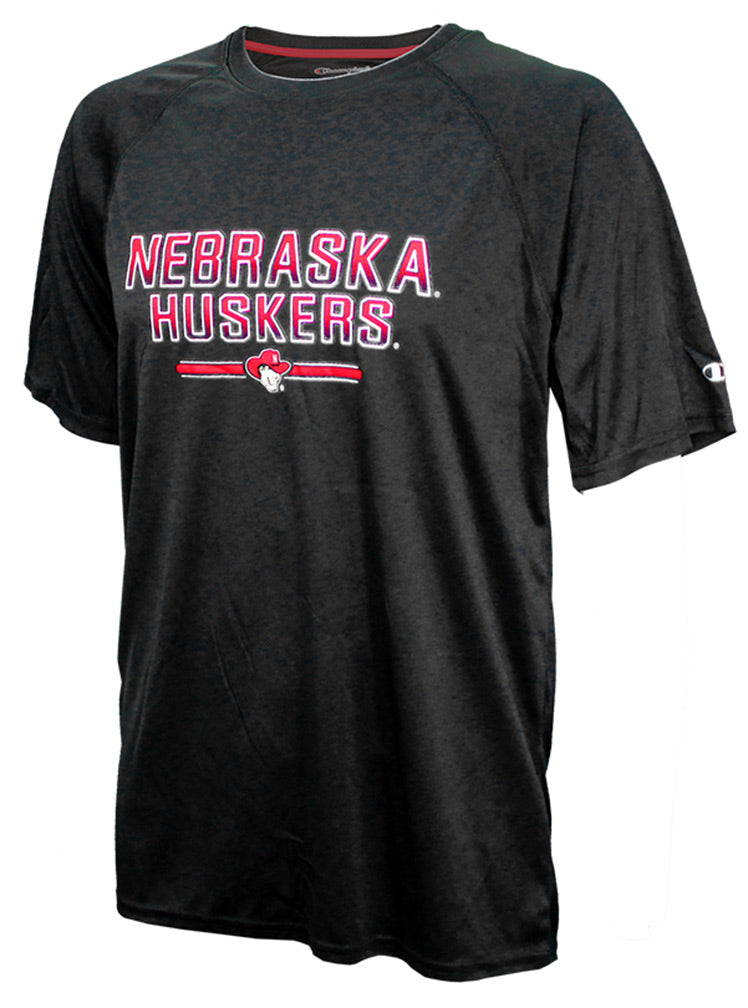 Black Training 2 SS Champ Nebraska Huskers Tee
