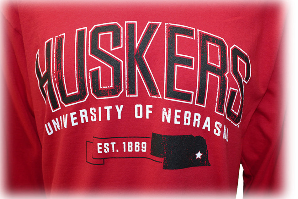 Huskers UNL State Jersey Tee
