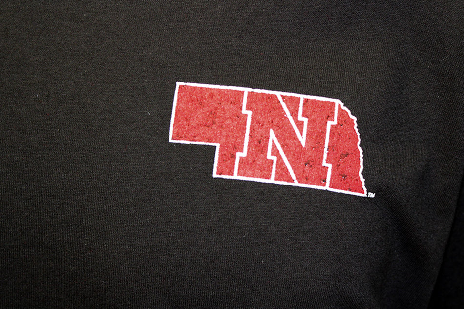 Nebraska Huskers Circle State Jersey Tee