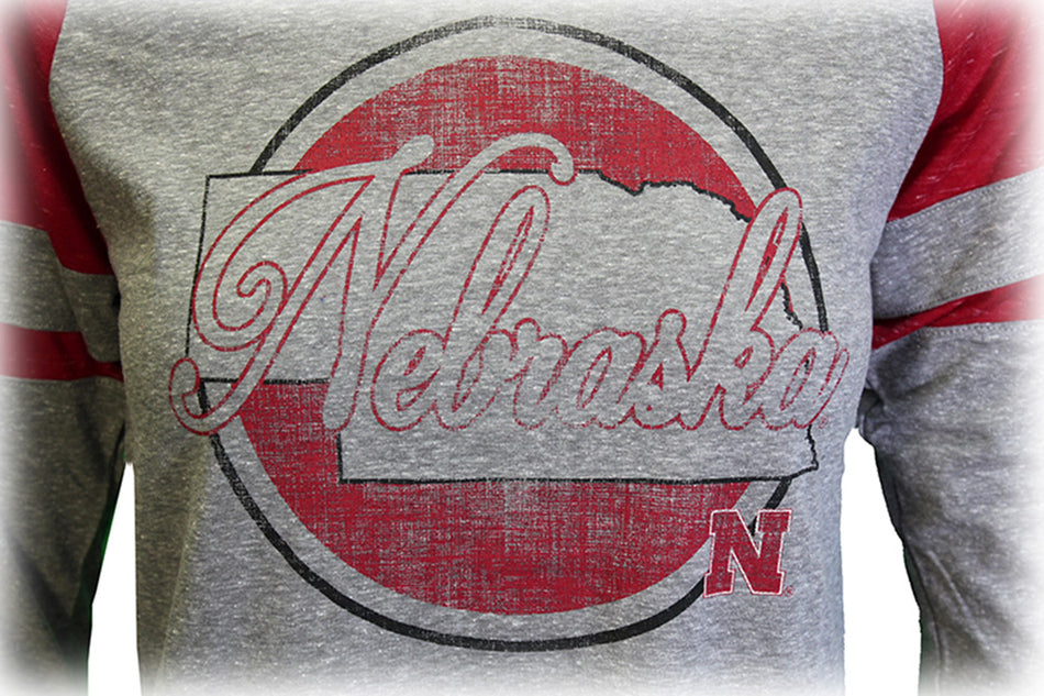 Ladies 3Quarter Sleeve Husker State Par Tee