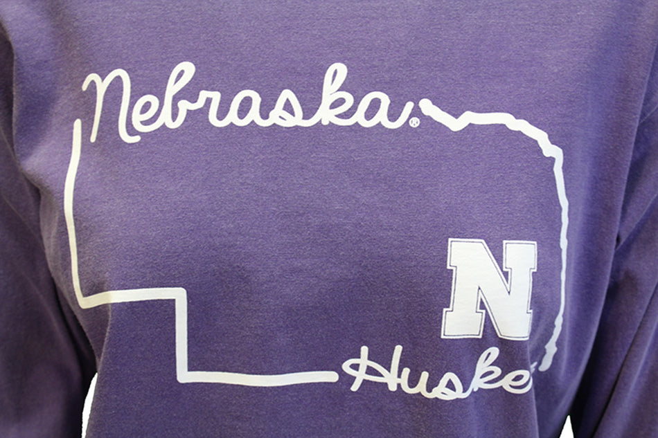 Nebraska Grape State Hightail Tee