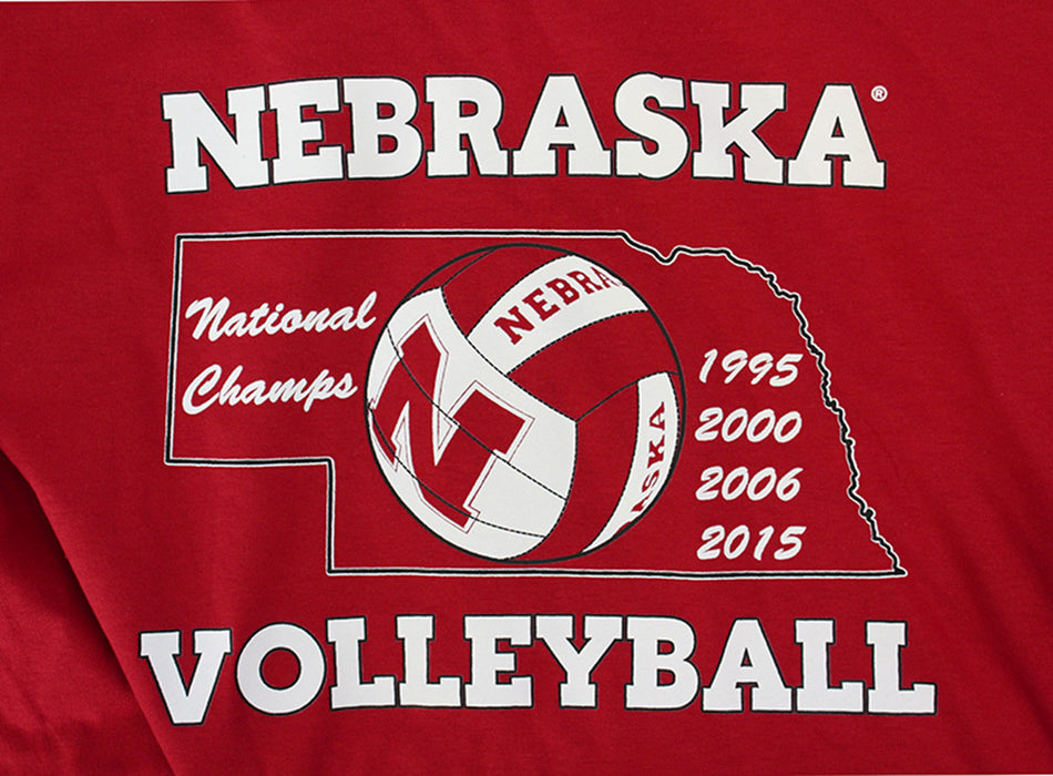 Huskers National Champ Year Volleyball Tee