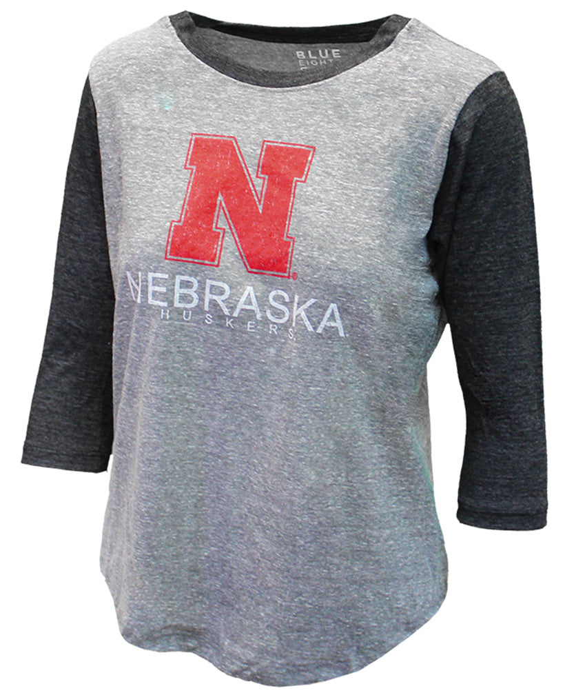 Ladeis Black N Gray Triblend Tee