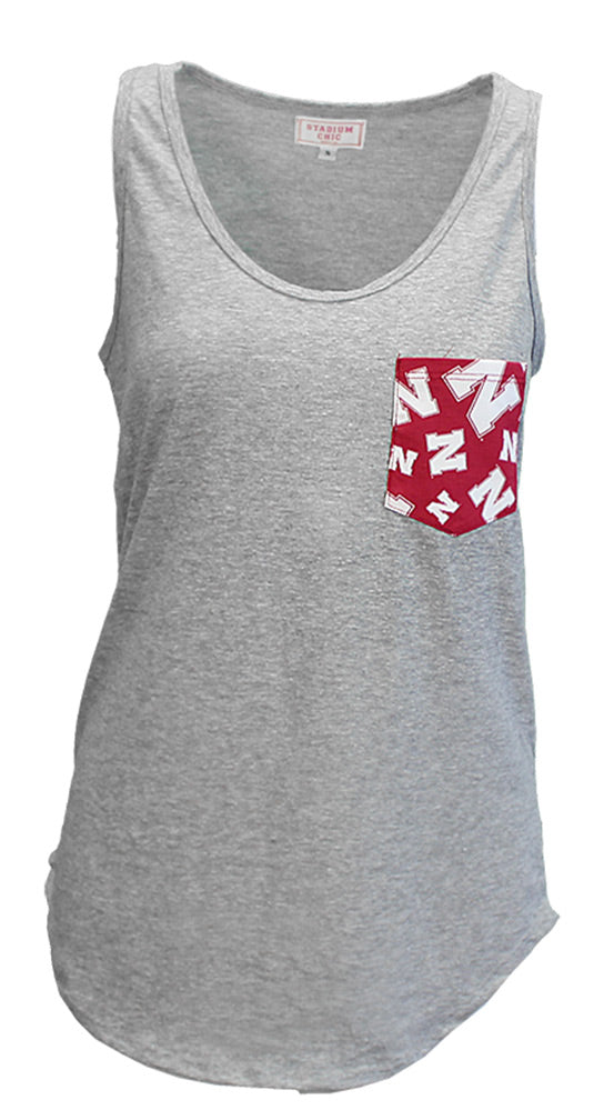 Husker N's Pocket Triblend Tee